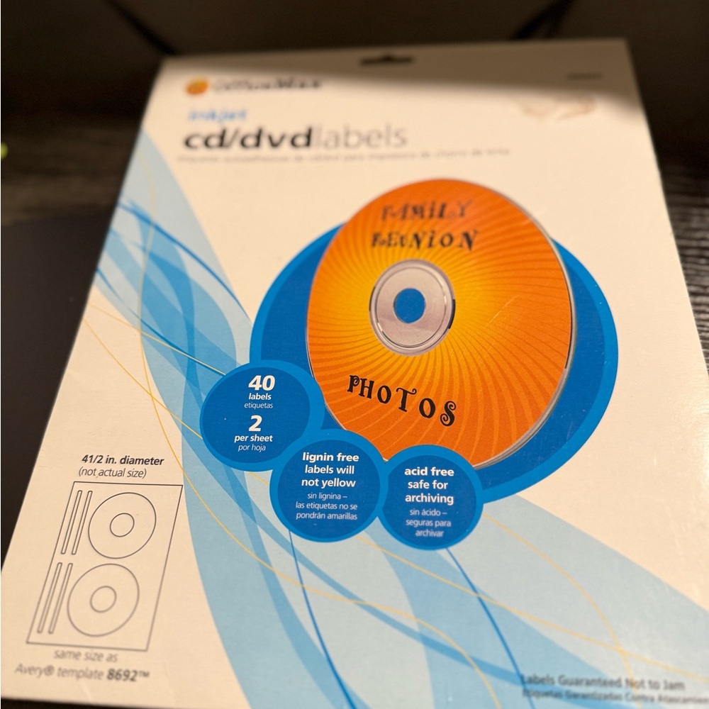 OfficeMax Inkjet CD/DVD Labels - Picture 4 of 6